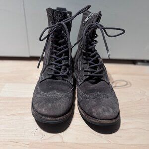All Saints Grey Leather boots size 39